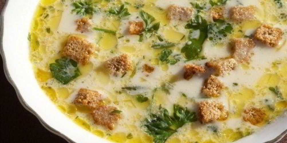 Рецепт сырного супа с шампиньонами и сухариками