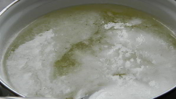 сырный суп с сосисками