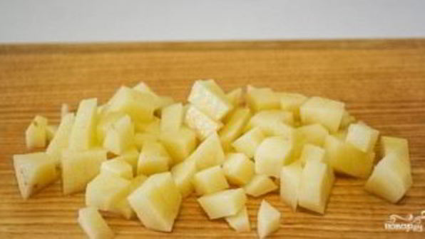 сырный суп с сосиской