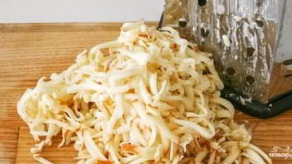 сырный суп с сосиской