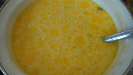 Сырный суп с вешенками