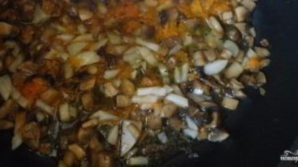 сырный суп с вешенками