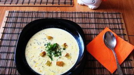 Сырный суп Тануки