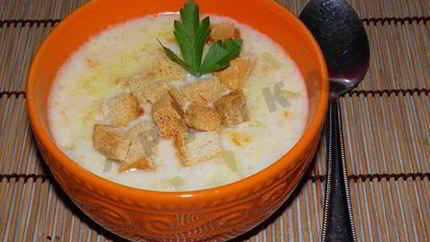 Сырный суп в мультиварке