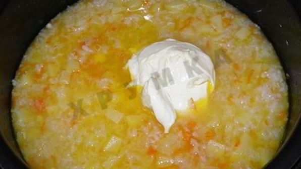 сырный суп в мультиварке