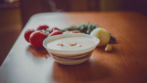 сырный супчик с креветками