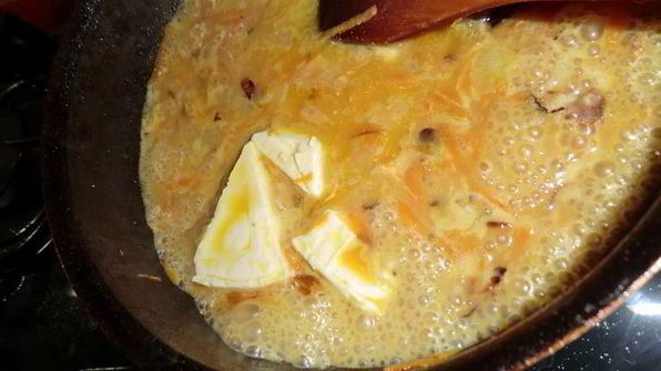 сырный супчик с курочкой и клецками