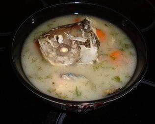 Фирменная уха с манкой