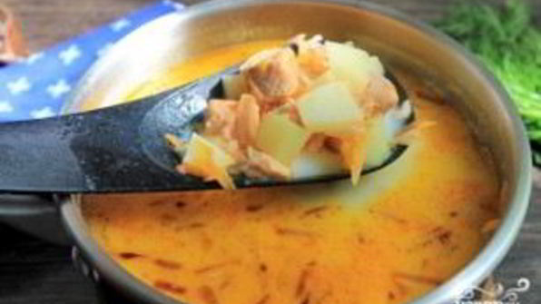 уха из форели по-фински со сливками