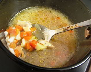 Уха из форели по-питерски