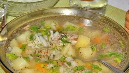 Уха из головы семги