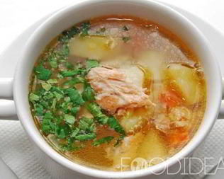 Уха из красной рыбы