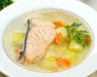 Уха из семги