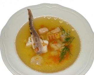 Уха из стерляди с речной рыбой