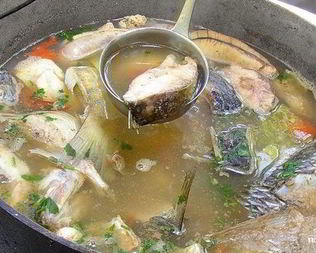 Уха на костре