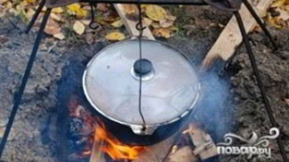 уха на костре