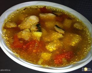 Уха с грибами