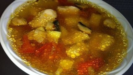 Уха с грибами