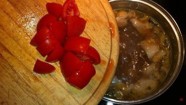 уха с грибами