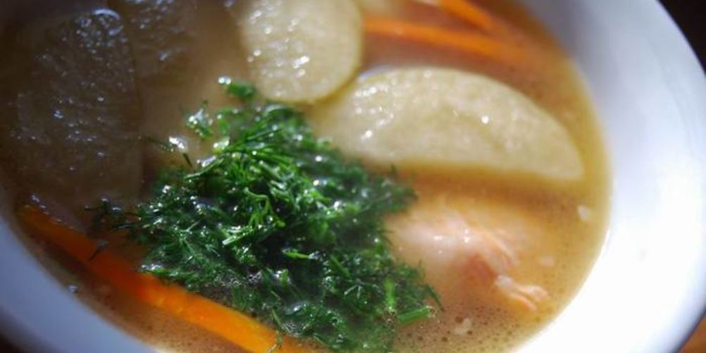 Рецепт ухи с яблоками