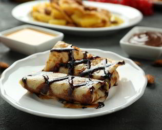 Ароматные блины с шоколадом