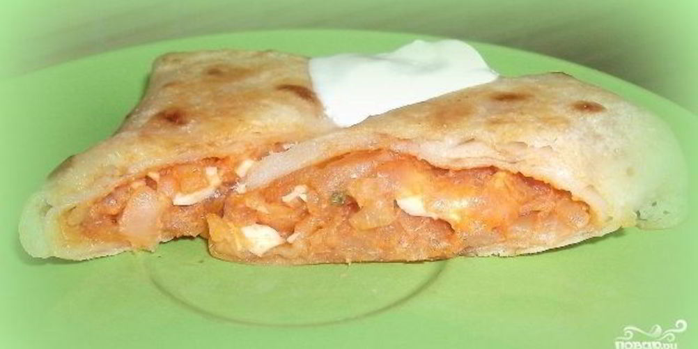 Рецепт блинчиков, фаршированных капустой