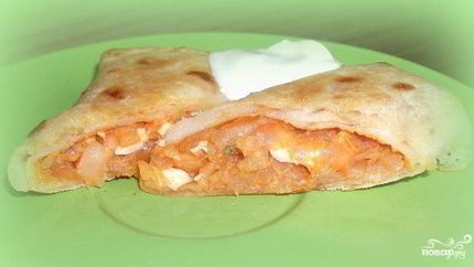 Блинчики, фаршированные капустой