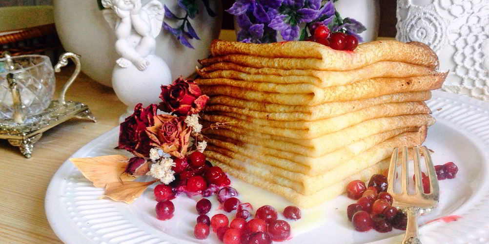 Рецепт блинчиков на кефире с сахаром