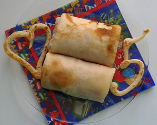 Блинчики с грушевым вареньем