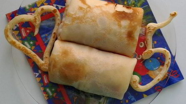 блинчики с грушевым вареньем