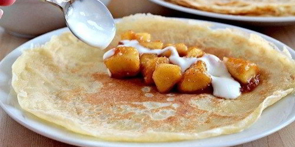 Рецепт блинчиков с карамелью