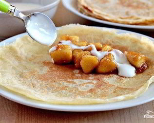 Блинчики с карамелью