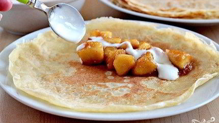 Блинчики с карамелью