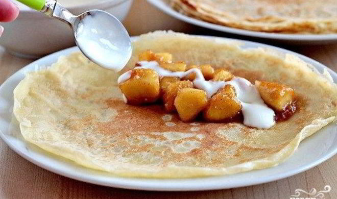 Блинчики с карамелью