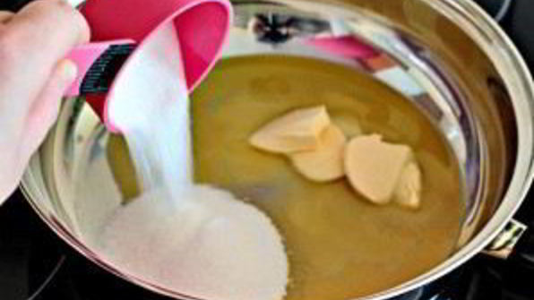 блинчики с карамелью