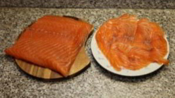 блинчики с лососем и сыром