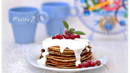 Блинчики с манкой на дрожжах