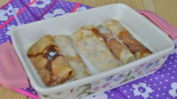 блинчики с мясом в духовке