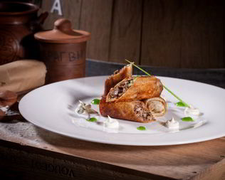 Блинчики с мясом