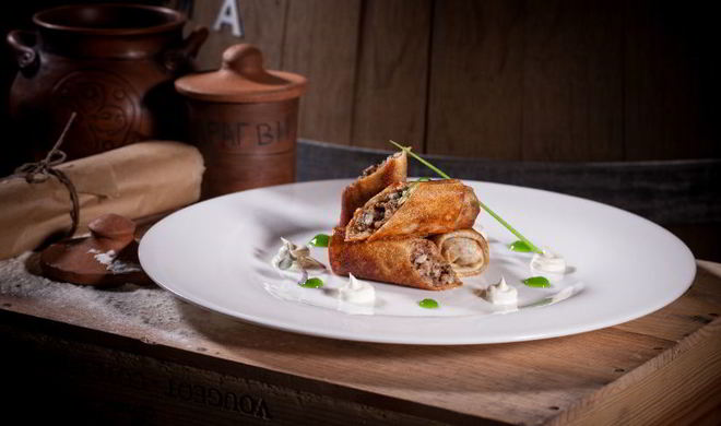 Блинчики с мясом