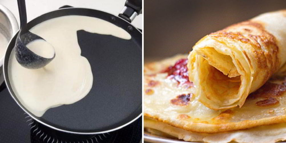 Рецепт блинов без яиц на молоке