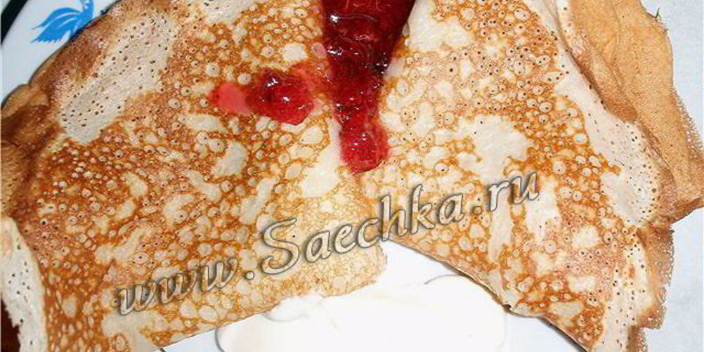 Рецепт блинов на кефире и кислом молоке