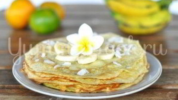 блины на кокосовом молоке