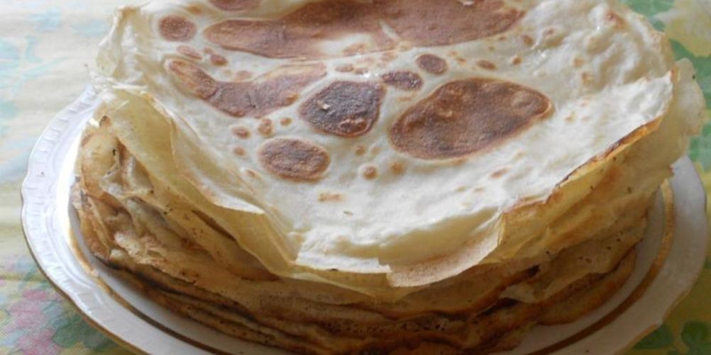 Рецепт блинов на воде тонкие