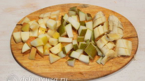 блины с фруктовой начинкой