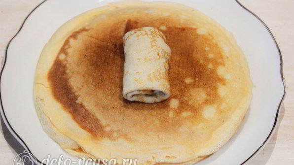 блины с фруктовой начинкой