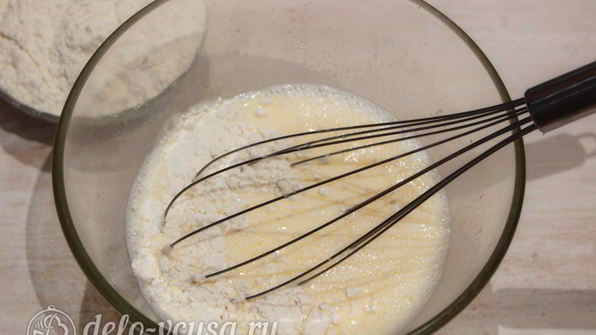 блины с фруктовой начинкой