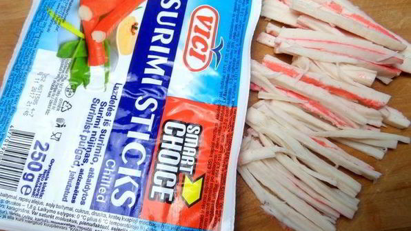 блины с крабовым припеком