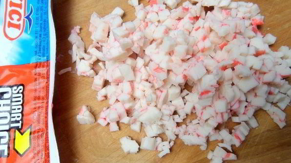 блины с крабовым припеком