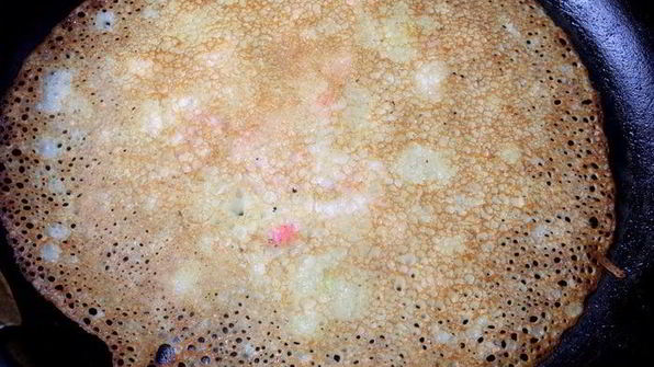 блины с крабовым припеком